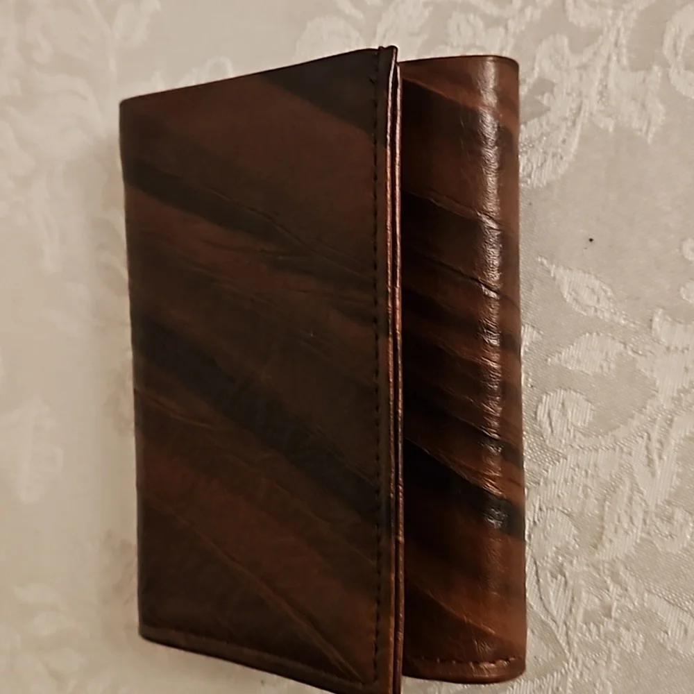 Amity Leather Trifold Wallet.